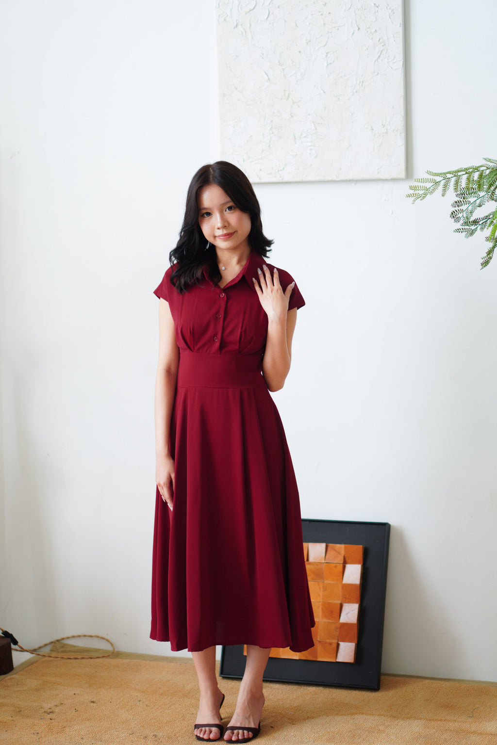 Claire Dress by Bash in Red