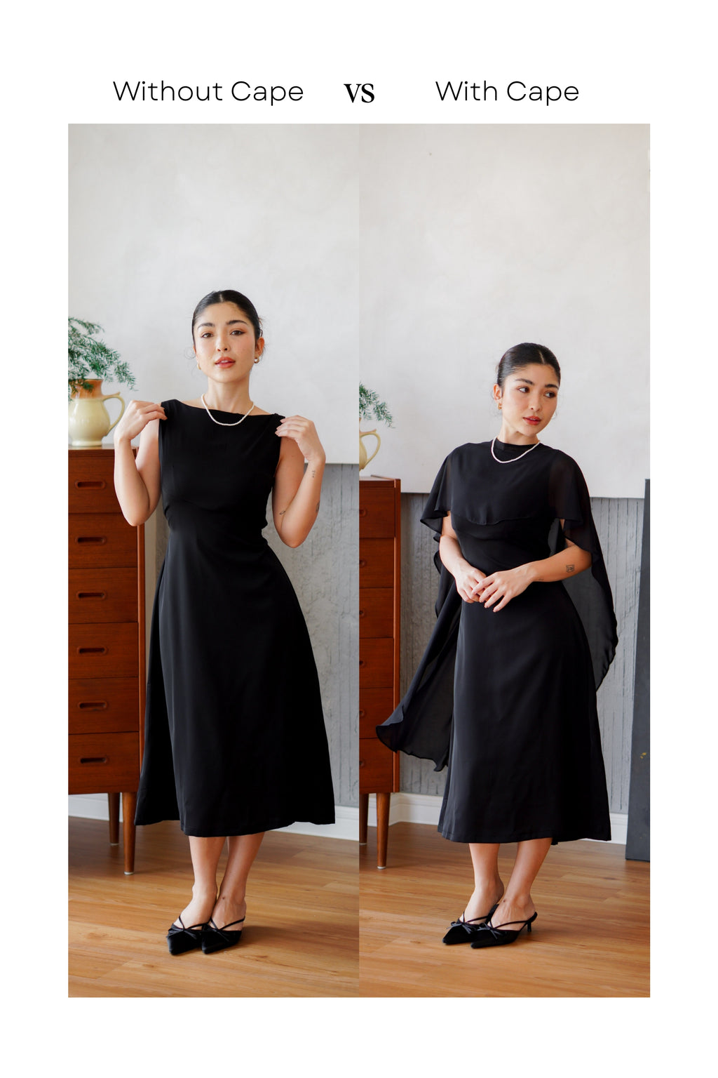Camille Cape Dress Set by Bash