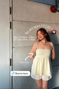 Clara Top in Cream Yellow - As Seen On @naylisabiraa