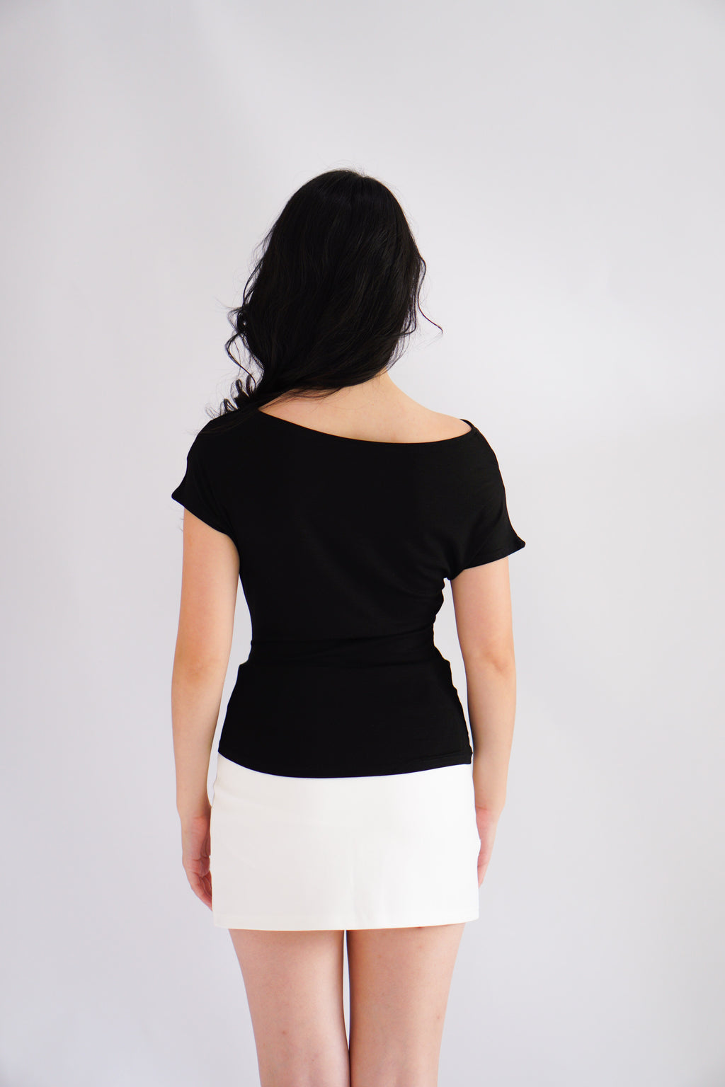 (BACKORDER) Maya Toga Ruched Top in Black
