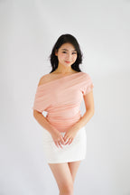 Maya Toga Ruched Top in Pink