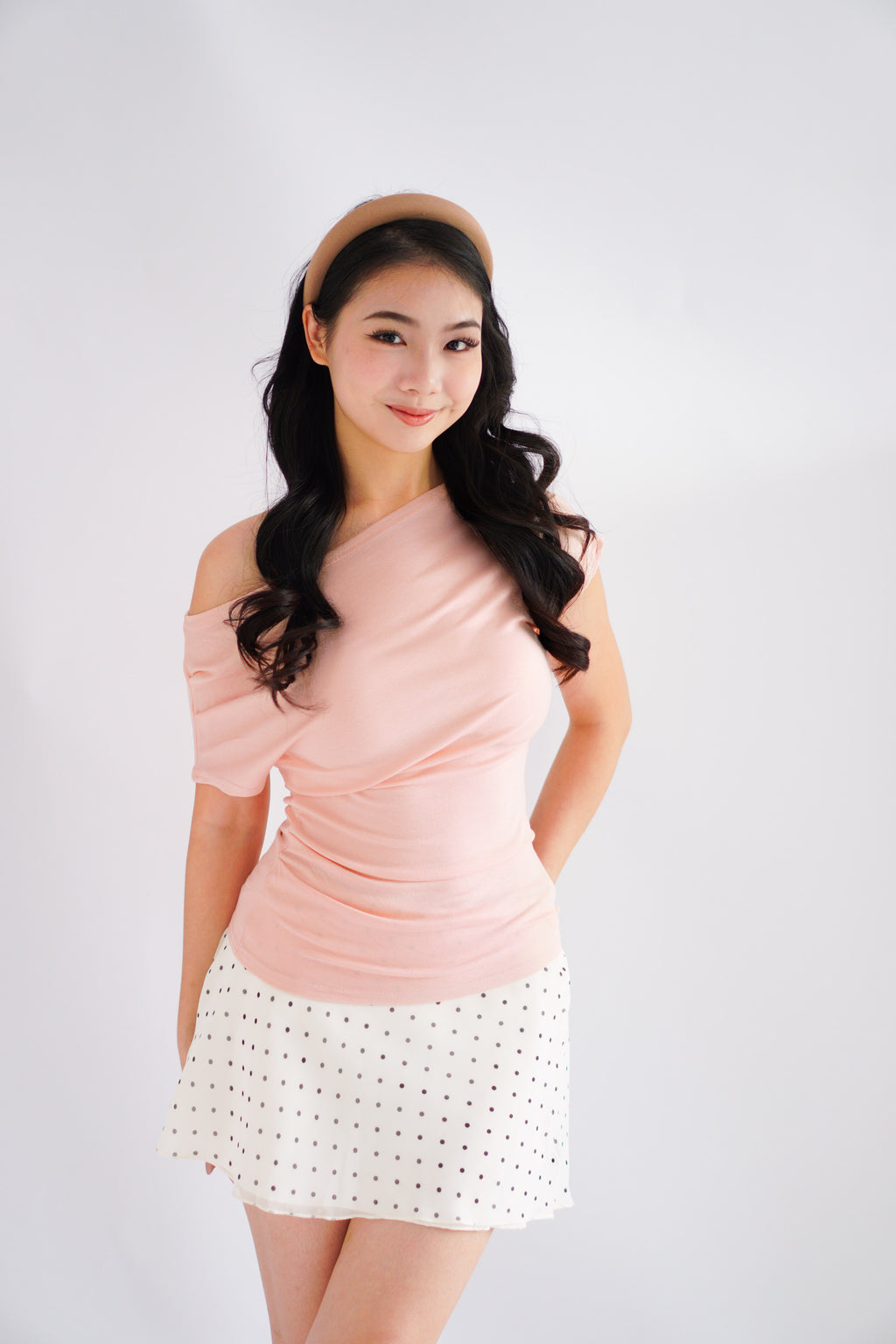 Maya Toga Ruched Top in Pink