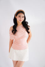 Maya Toga Ruched Top in Pink