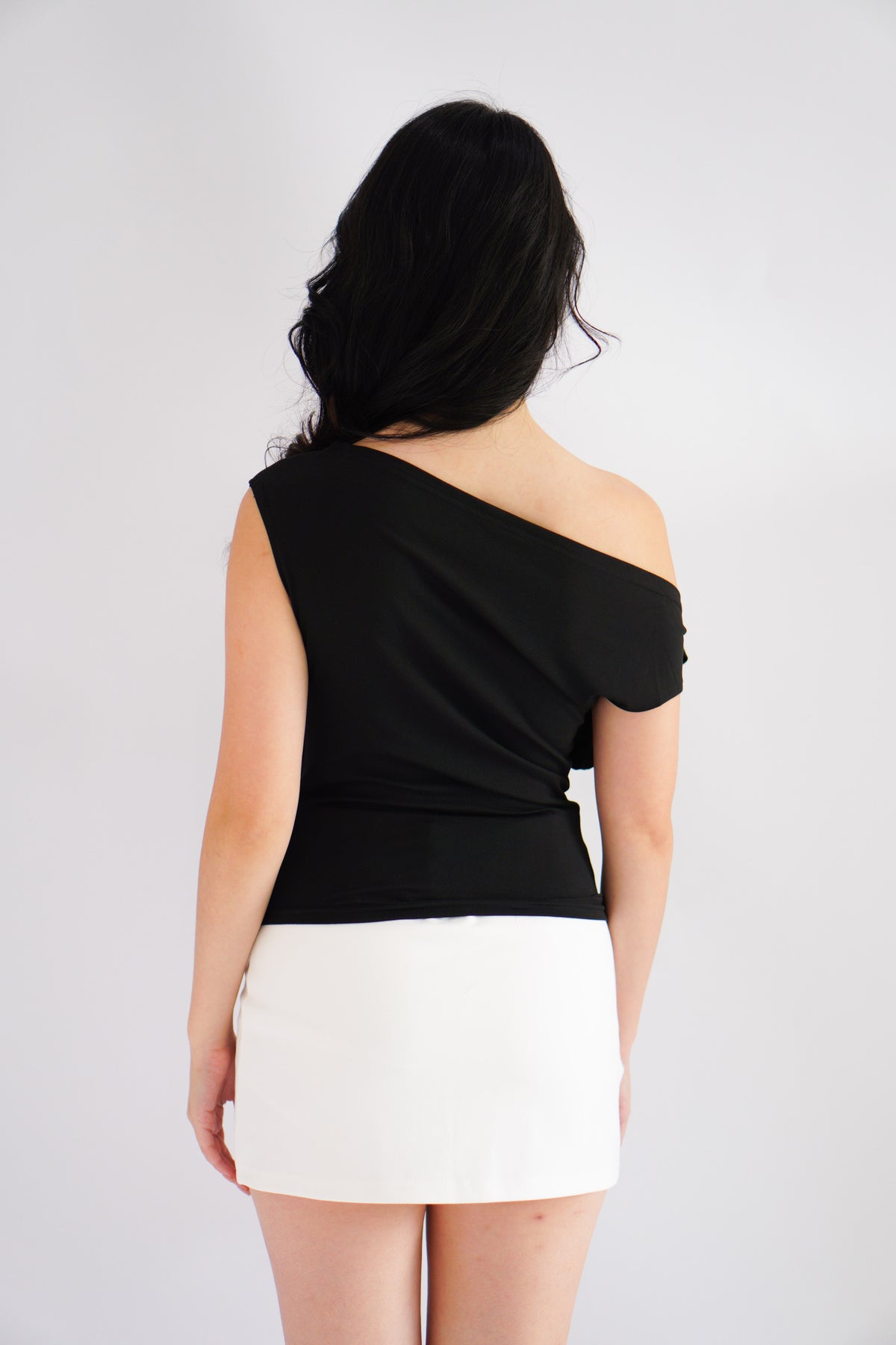 Sriya Toga Ribbon Self Tied Top in Black