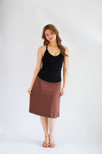 Esme Basic V Neck Camisole Top in Black