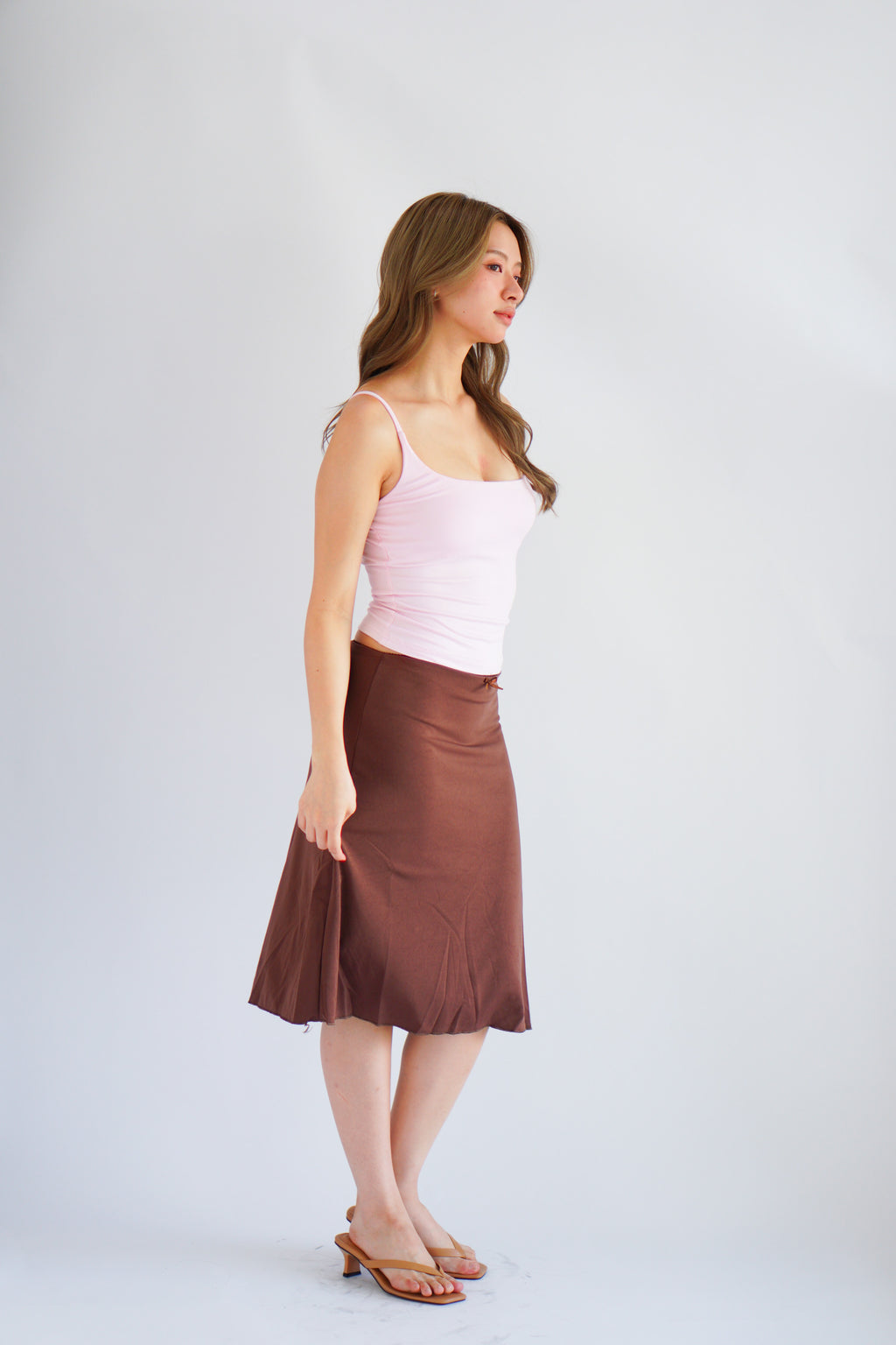Rita Basic Camisole Top in Light Pink