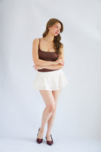 Rita Basic Camisole Top in Brown