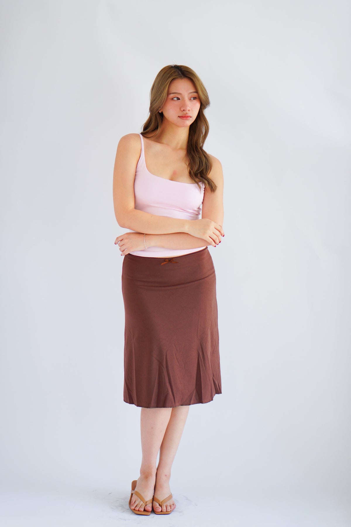 Rita Basic Camisole Top in Light Pink