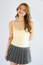 Rita Basic Camisole Top in Light Yellow