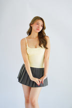 Rita Basic Camisole Top in Light Yellow
