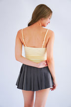 Rita Basic Camisole Top in Light Yellow