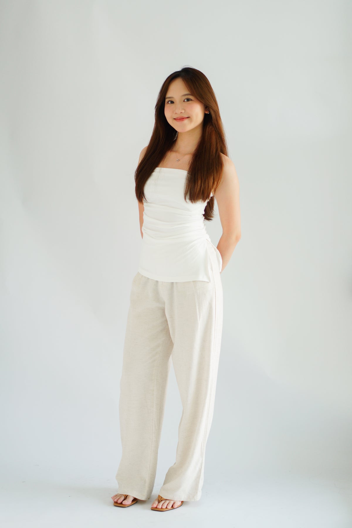 Clara Linen Wide Legged Pants by Bash