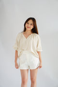 Senja Linen Long Sleeve Top by Bash