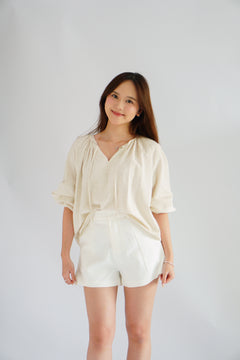 Senja Linen Long Sleeve Top by Bash