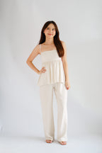 Clara Linen Babydoll Top by Bash