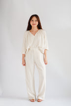 Senja Linen Long Sleeve Top by Bash