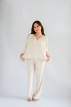 Senja Linen Long Sleeve Top by Bash