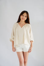 Senja Linen Long Sleeve Top by Bash