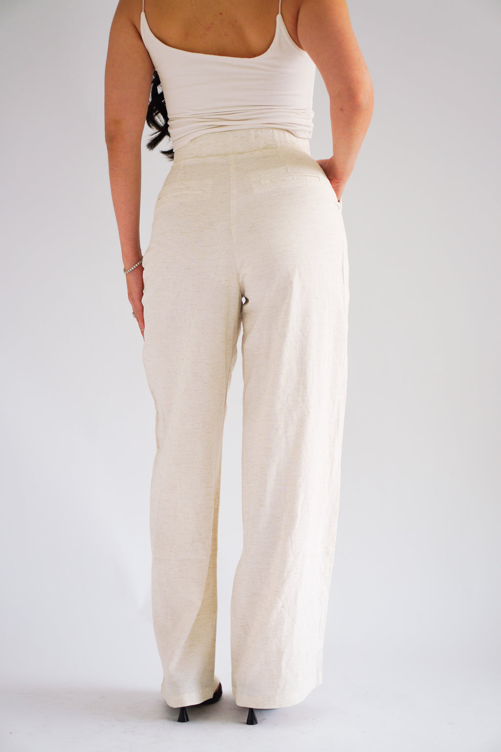 Clara Linen Wide Legged Pants by Bash