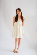 Delilah Linen Mini Babydoll Dress by Bash