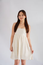 Delilah Linen Mini Babydoll Dress by Bash