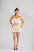 Faye Linen Mini Skirt by Bash