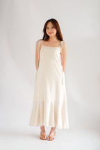 Celia Linen Self-Tied Maxi Dress by Bash