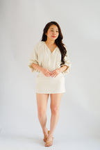 Faye Linen Mini Skirt by Bash