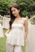 Clara Linen Babydoll Top by Bash