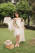 Delilah Linen Mini Babydoll Dress by Bash