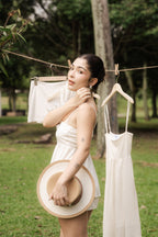 Clara Linen Babydoll Top by Bash