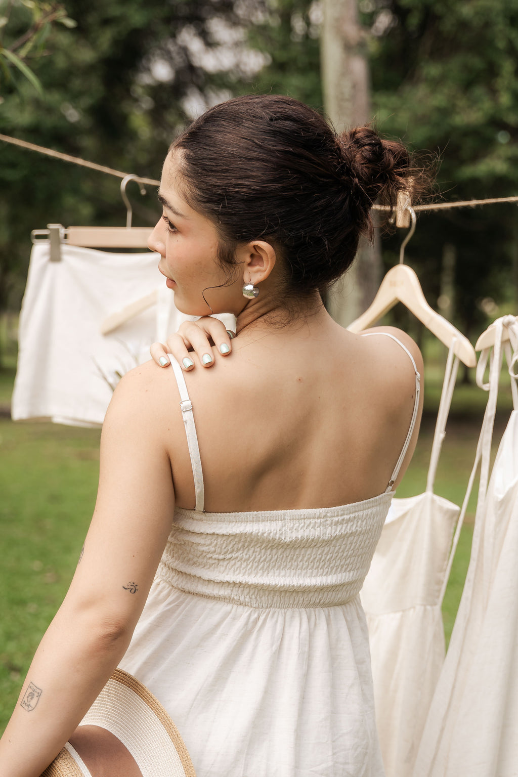 Clara Linen Babydoll Top by Bash