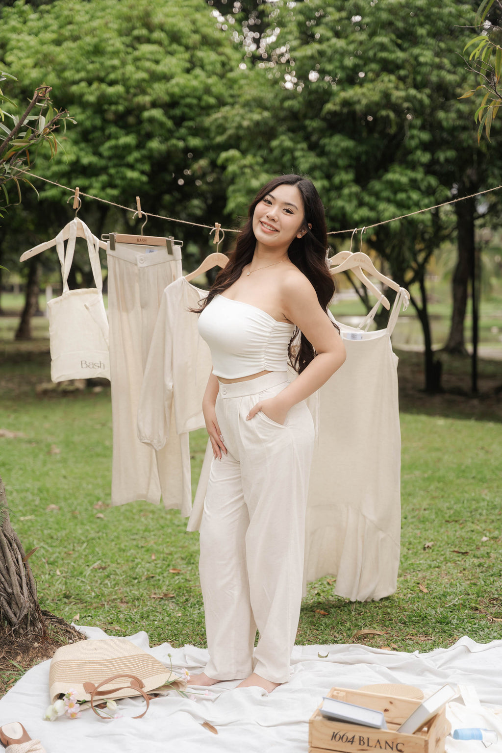 Clara Linen Wide Legged Pants by Bash