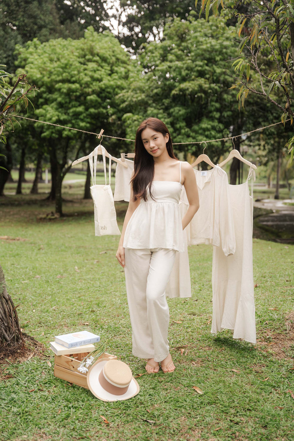 Clara Linen Wide Legged Pants by Bash