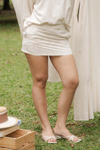 Faye Linen Mini Skirt by Bash