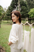Senja Linen Long Sleeve Top by Bash
