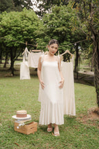 Celia Linen Self-Tied Maxi Dress by Bash