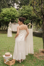 Celia Linen Self-Tied Maxi Dress by Bash