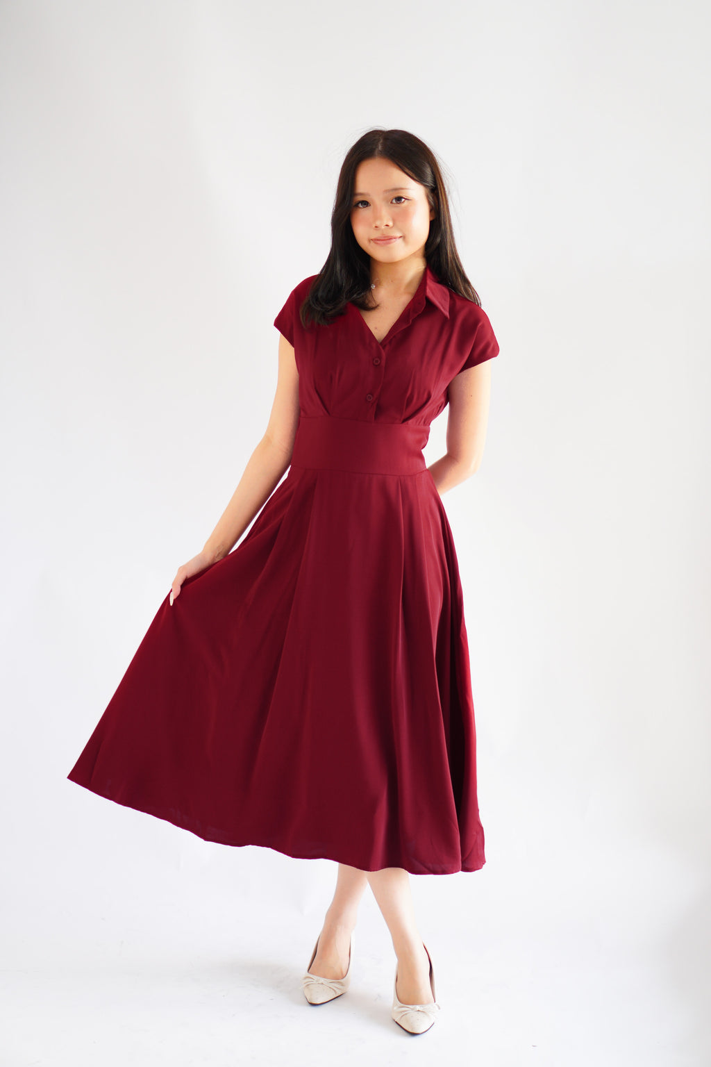 Claire Dress by Bash in Red