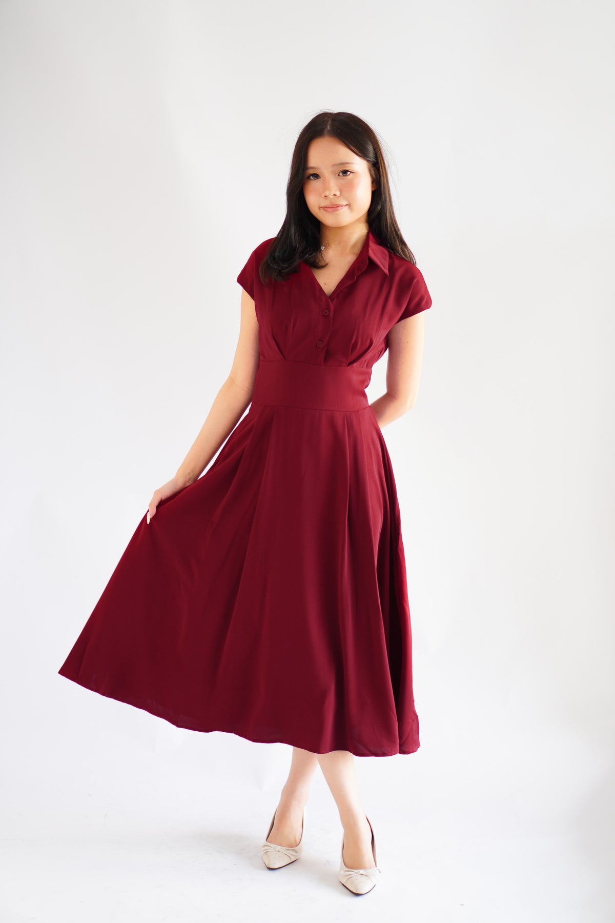 Claire Dress by Bash in Red