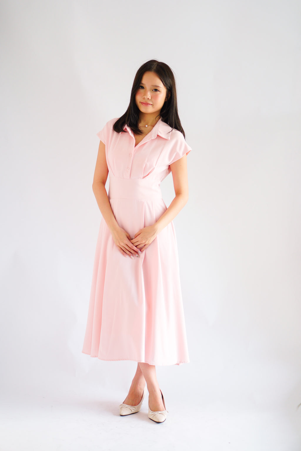 Claire Dress by Bash in Pink