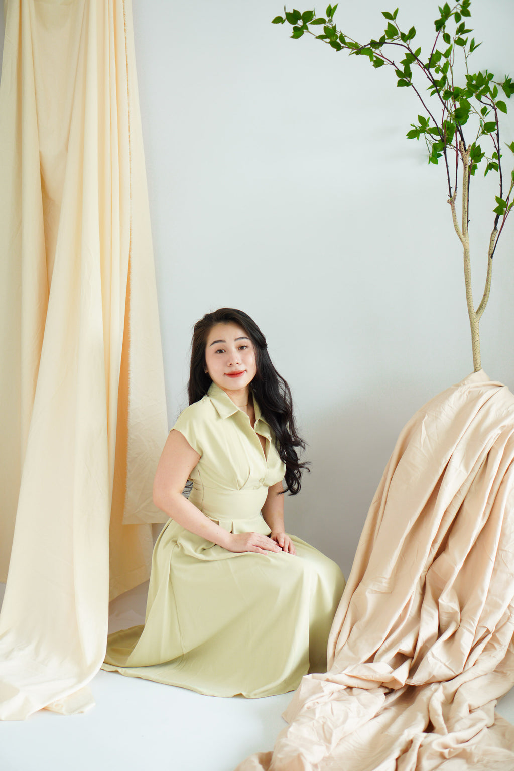 Claire Dress by Bash in Green