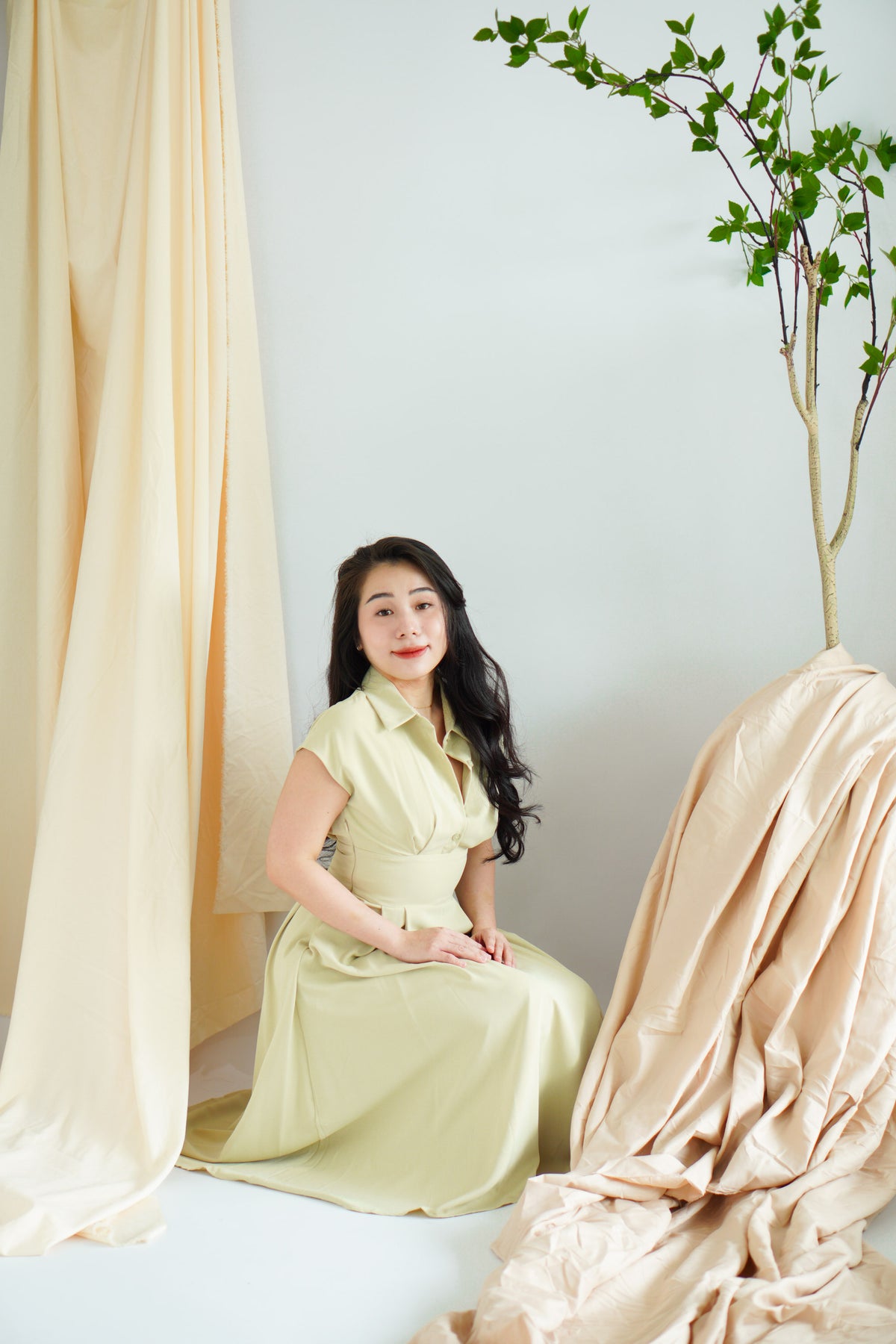 Claire Dress by Bash in Green