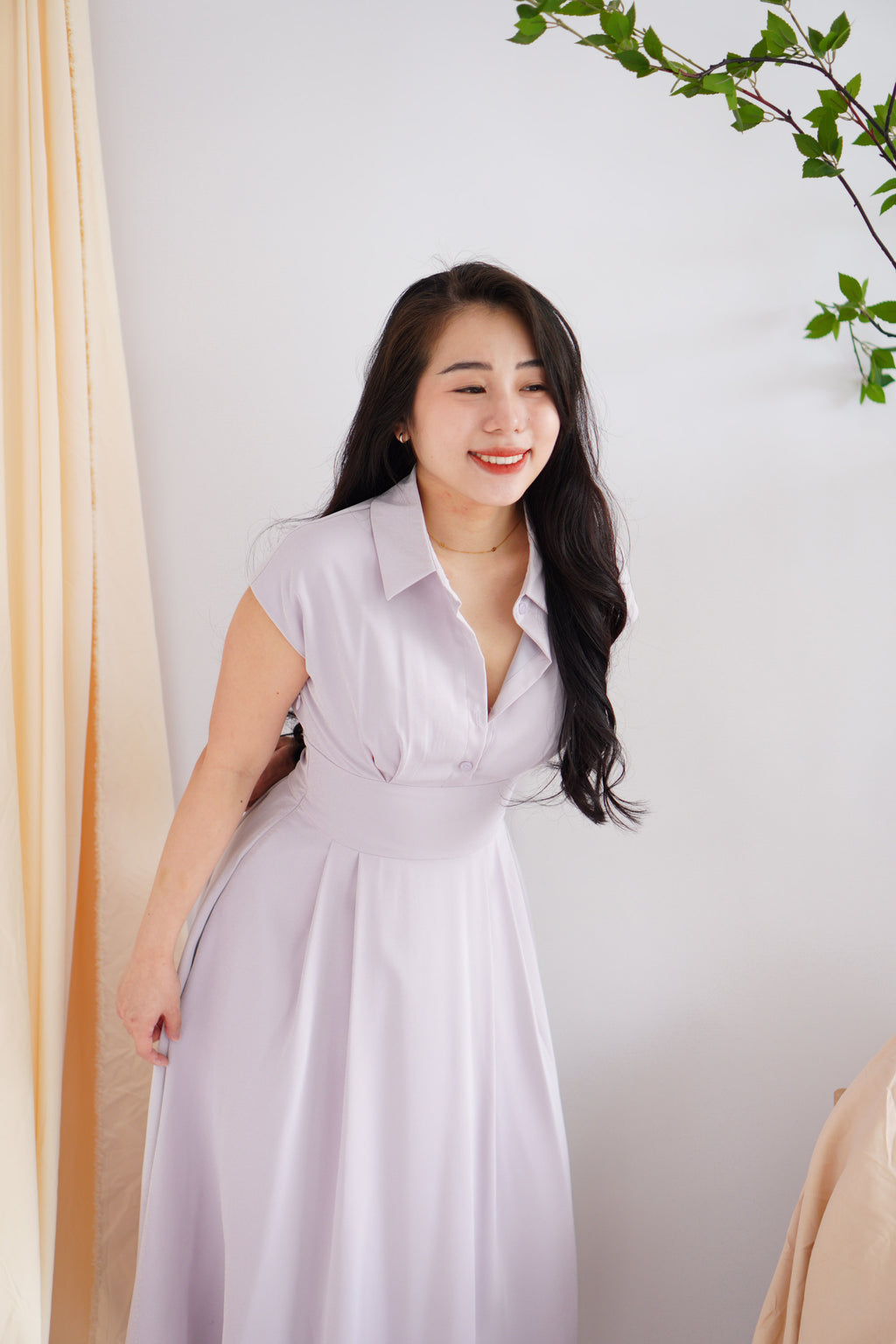 Claire Dress by Bash in Lilac Purple