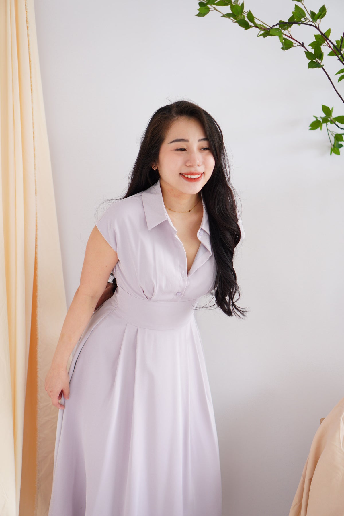 Claire Dress by Bash in Lilac Purple