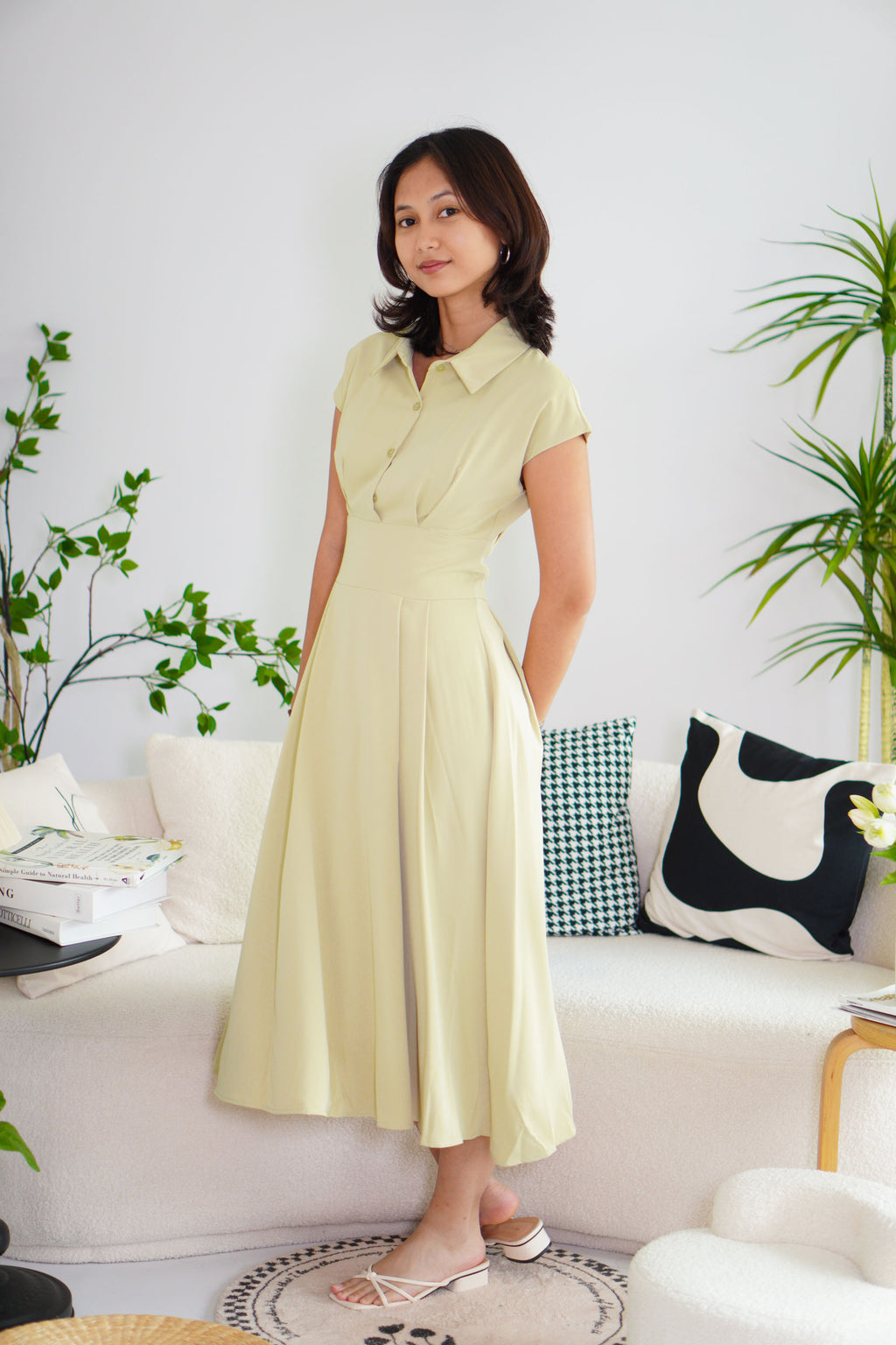 Claire Dress by Bash in Green