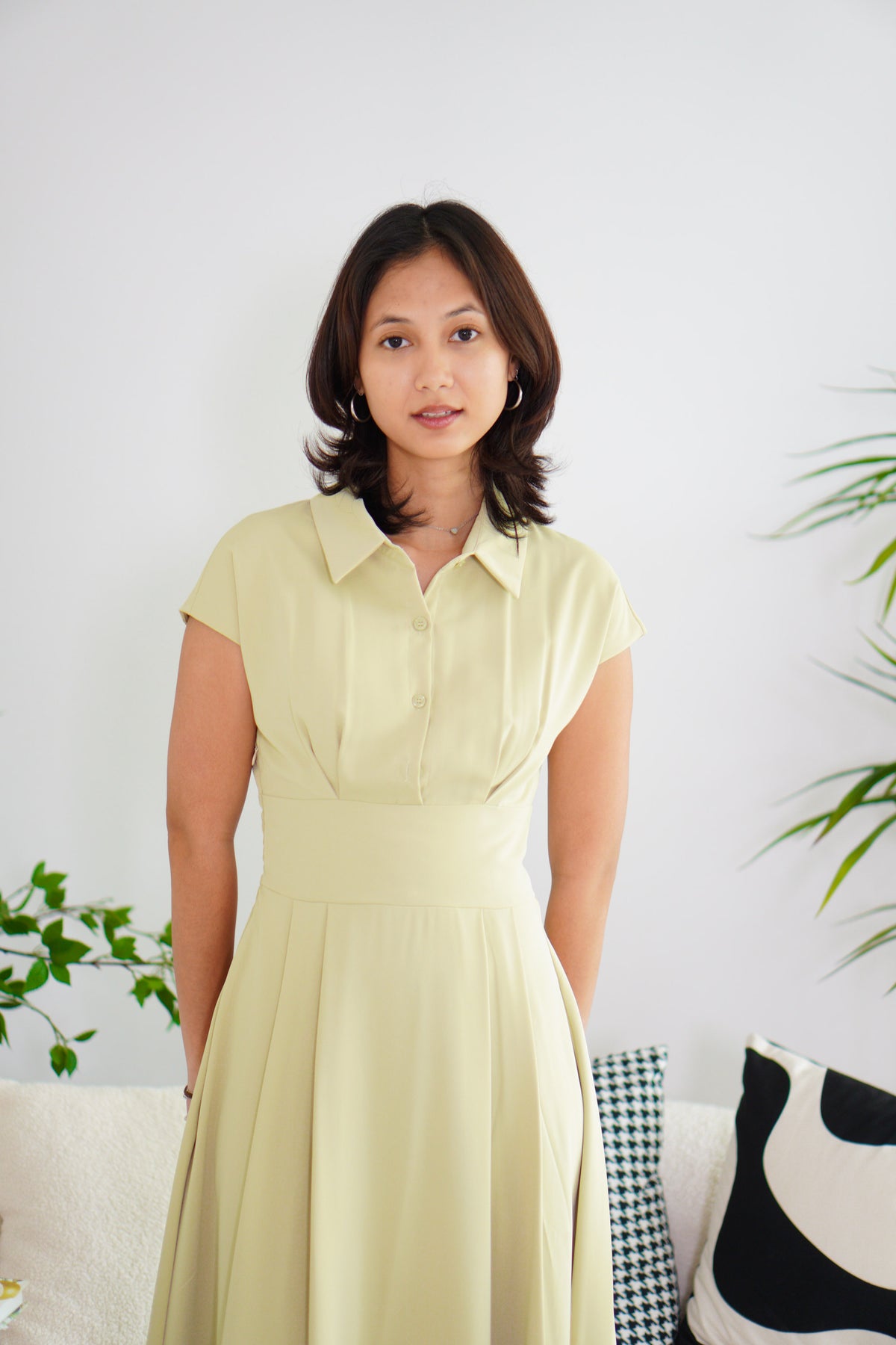 Claire Dress by Bash in Green