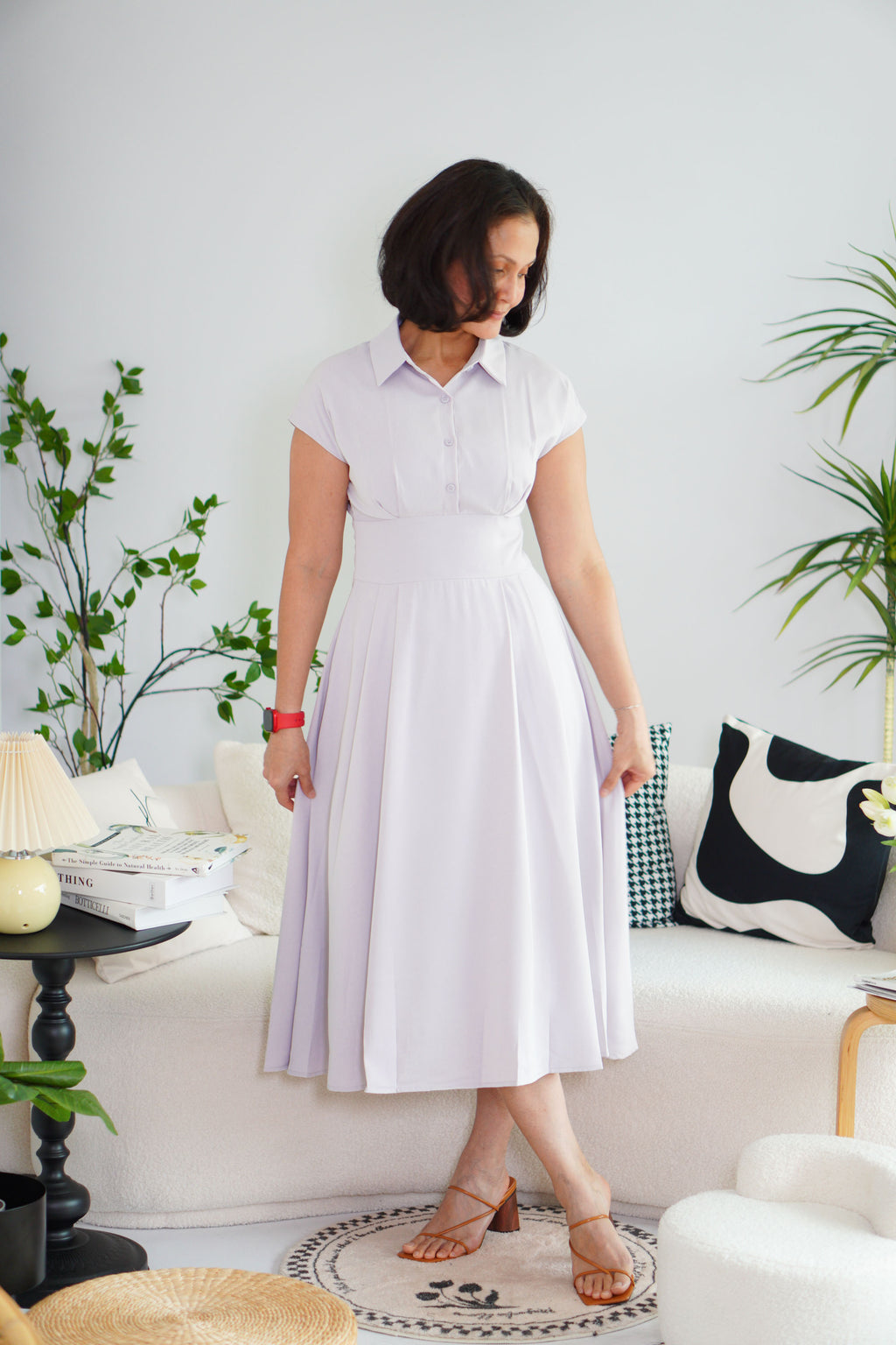 Claire Dress by Bash in Lilac Purple