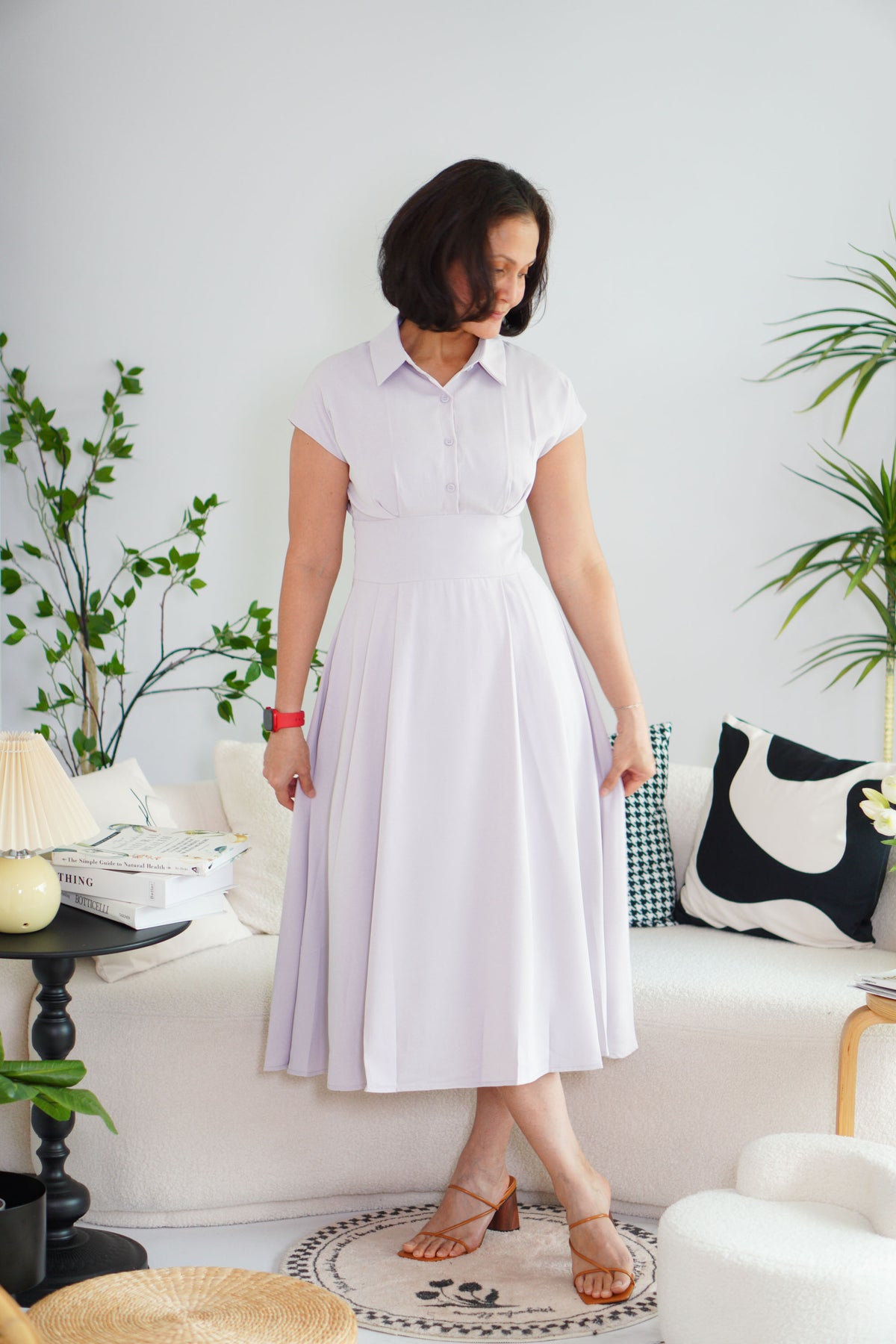 Claire Dress by Bash in Lilac Purple