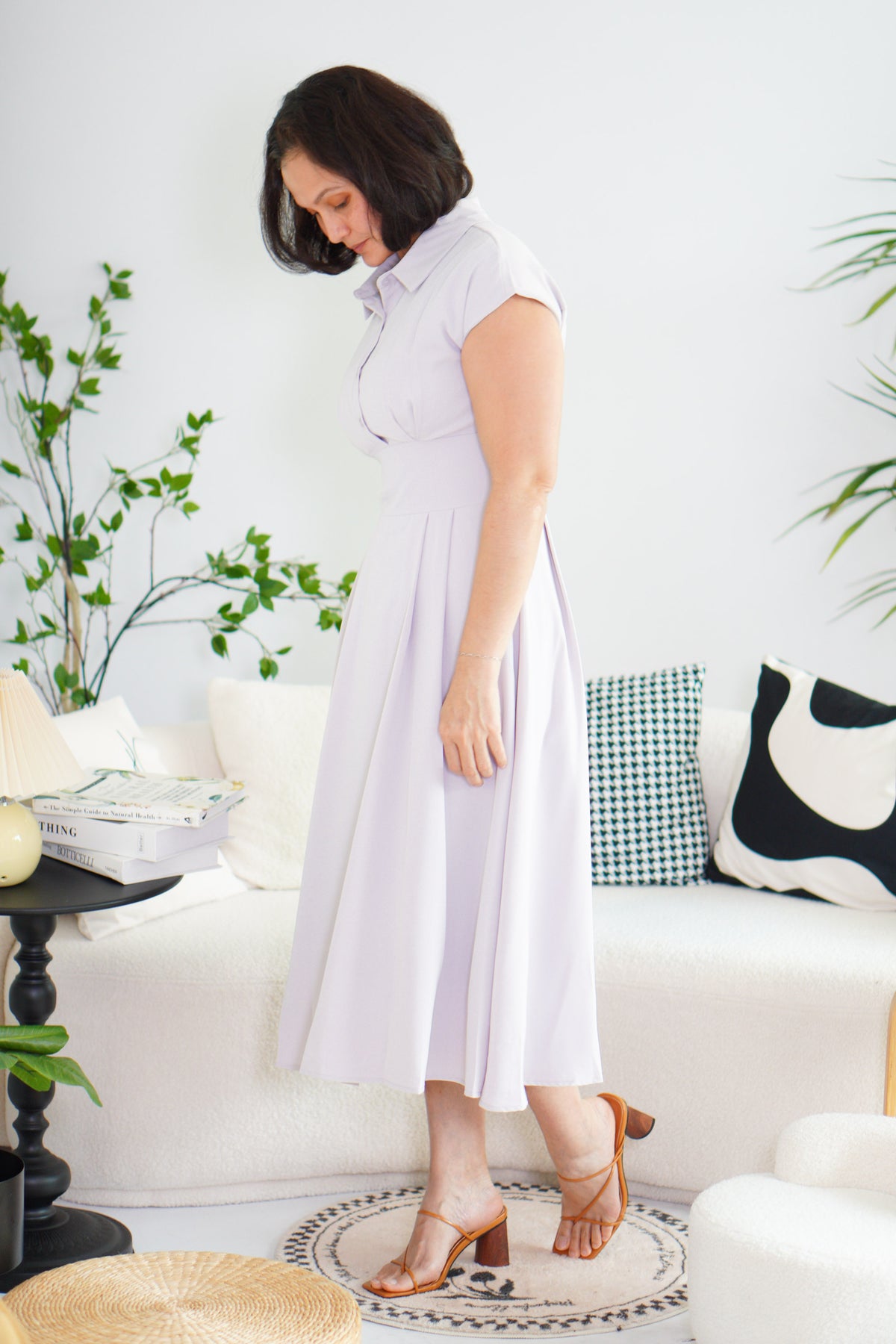 Claire Dress by Bash in Lilac Purple